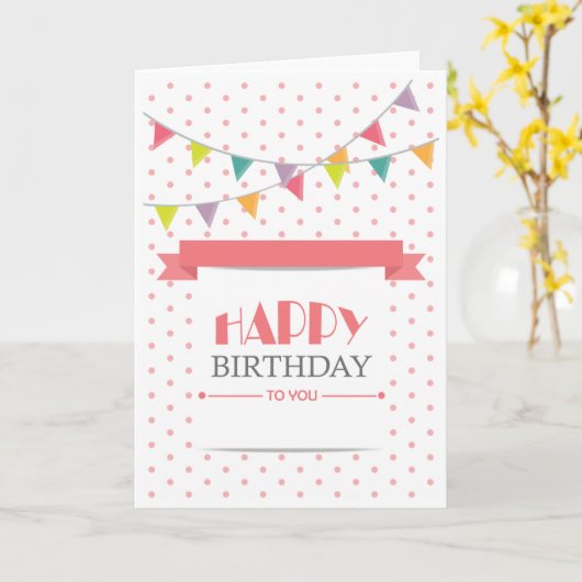  Elke geboortedag Kaart (Gele Bloem)