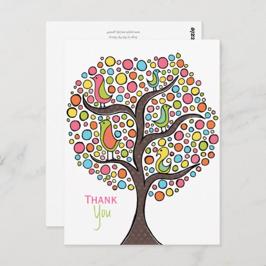 Elke gelegenheid Dank u Waardering Opmerking Kaart (Voorkant / Achterkant)