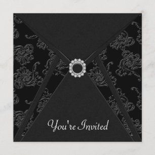 Elke gelegenheid Elegant Zwart Feestje Kaart