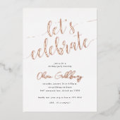 Elke gelegenheid Folie Uitnodiging Laten we Vieren (Voorkant)