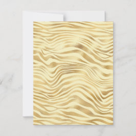 Elke gelegenheid Gold Zebra Stripes Blank Kaart