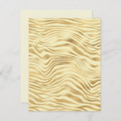 Elke gelegenheid Gold Zebra Stripes Blank Kaart (Voorkant / Achterkant)