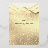 ELKE GELEGENHEID Gouden Folie Formele Evenementen  Folie Uitnodiging (Achterkant)