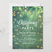 ELKE GELEGENHEID - Groene Glitterlichten Uitnodigi Kaart (Voorkant)