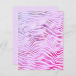 Elke gelegenheid Holografische Zebra Stripes Kaart