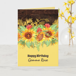 ELKE GELEGENHEID Landelijke zonnebloemen Kaart