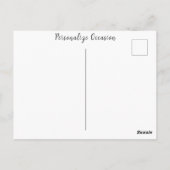 Elke gelegenheid Rose Bouquet gouden vaas in zonli Briefkaart (Achterkant)