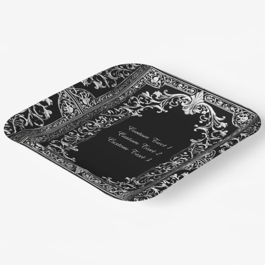 Elke gelegenheid Silver Lijst Papieren Bordje (Gebogen)