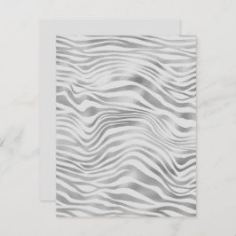 Elke gelegenheid Silver Zebra Stripes Blank Kaart