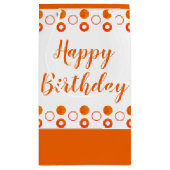 Elke Gelegenheid Sinaasappel en Wit Klein Cadeauzakje (Achterkant)