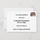 Elke gelegenheid Uitnodiging Muisfamilie aan tafel (Achterkant)