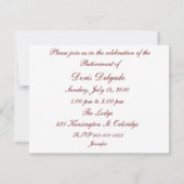 Elke gelegenheid, uitnodiging tot vervroegde uittr (Achterkant)