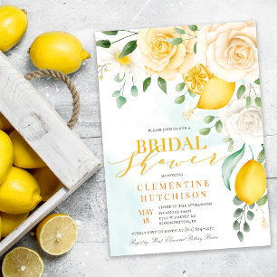 ELKE GELEGENHEID Waterverf Citroen Citrus Bloemen Kaart
