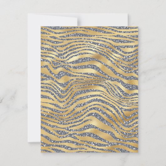 Elke gelegenheid Zebra Glitter Blank Kaart (Voorkant)