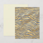Elke gelegenheid Zebra Glitter Blank Kaart (Voorkant / Achterkant)