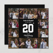 Elke gelukkige verjaardag 10 foto collage aankondiging (Voorkant / Achterkant)