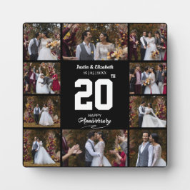 Elke gelukkige verjaardag 10 foto collage fotoplaat