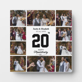 Elke gelukkige verjaardag 10 foto collage fotoplaat