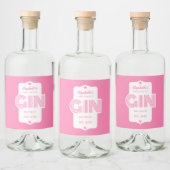 Elke gepersonaliseerde kleurendruk likeurfles etiket (Flessen)