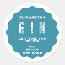 Elke gepersonaliseerde kleurendruk ronde sticker