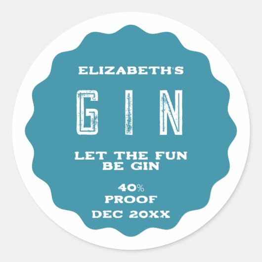 Elke gepersonaliseerde kleurendruk ronde sticker (Voorkant)