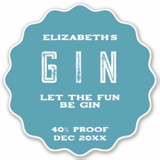 Elke gepersonaliseerde kleurendruk sticker (Voorkant)