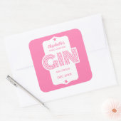 Elke gepersonaliseerde kleurendruk vierkante sticker (Envelop)