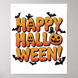Elke geweldige Halloween begint met een glimlach e Poster
