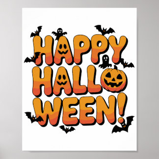 Elke geweldige Halloween begint met een glimlach e Poster