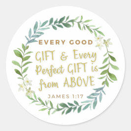 'Elke goede cadeautjes en elke perfecte cadeau... Ronde Sticker