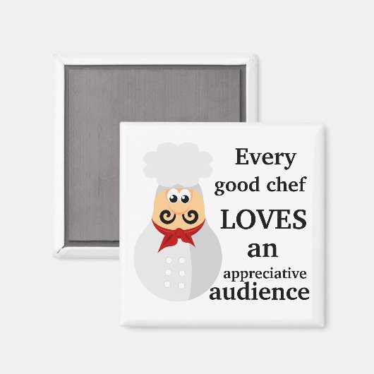 Elke goede chef-kok kookcadeau magneet (Voorkant / Achterkant)