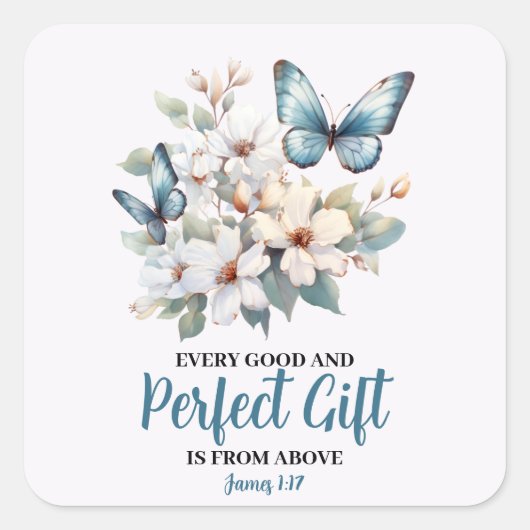 Elke goede en perfecte cadeau Christelijke Sticker (Voorkant)