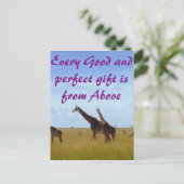 Elke goede en perfecte gave Afrikaanse Safari Gira Briefkaart (Staand voorkant)