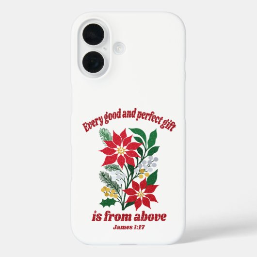 Elke Goede en Perfecte Gift – James 1:17 Kerstmis Case-Mate iPhone Case (Achterkant)