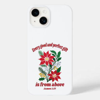 Elke Goede en Perfecte Gift – James 1:17 Kerstmis Case-Mate iPhone 14 Hoesje
