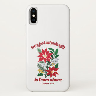 Elke Goede en Perfecte Gift – James 1:17 Kerstmis Case-Mate iPhone Case