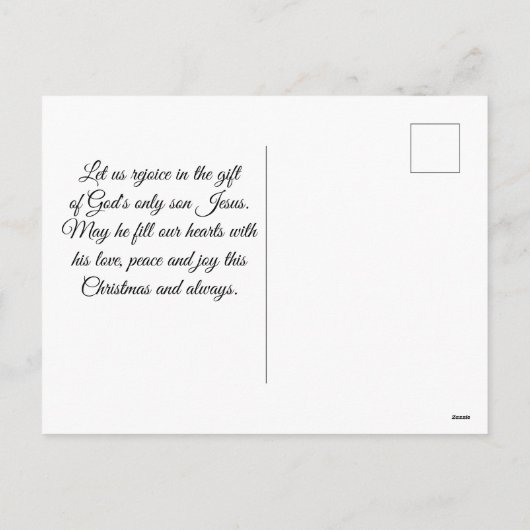 Elke Goede en perfecte Gift James 1:17, Kerstmis Feestdagenkaart (Achterkant)