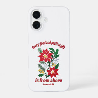 Elke Goede en Perfecte Gift – James 1:17 Kerstmis iPhone 16 Hoesje