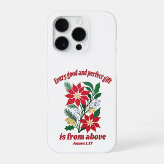 Elke Goede en Perfecte Gift – James 1:17 Kerstmis iPhone 16 Pro Hoesje