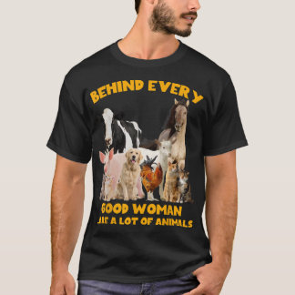 Elke goede vrouw is een hoop dieren t-shirt