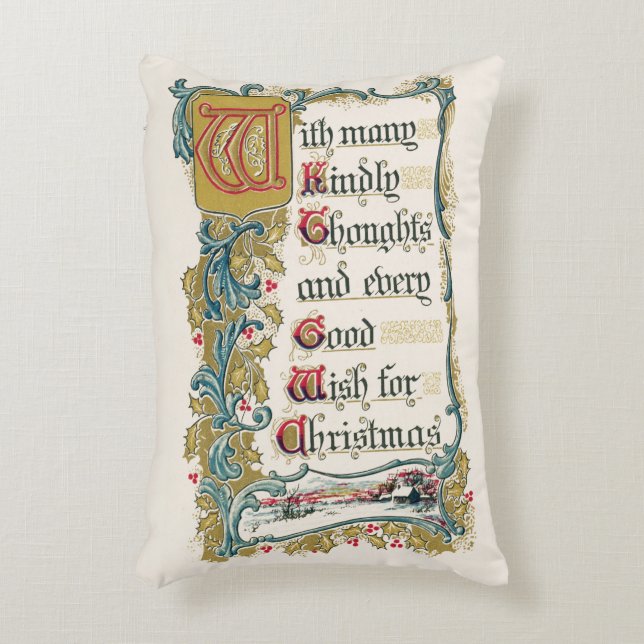 Elke Goede Wens voor Kerstmis Accent Kussen (Voorkant(Verticaal))
