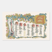 Elke Goede Wens voor Kerstmis Rechthoekige Sticker (Voorkant)