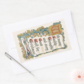 Elke Goede Wens voor Kerstmis Rechthoekige Sticker (Envelop)