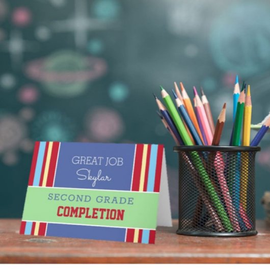 Elke Grade! Aangepaste voltooiingskaart! Kaart