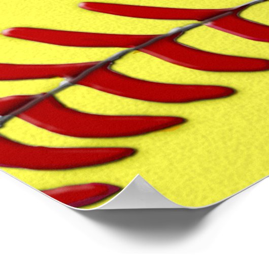 Elke grootte persoonlijke SOFTBALL-Posters, JOUW T Poster (Hoek)