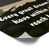 Elke grote droom poster (Hoek)