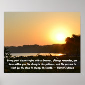 Elke grote droom poster (Voorkant)