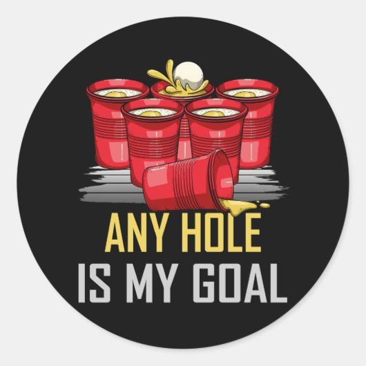 Elke hal is mijn doel van het schoolcollege ronde sticker (Voorkant)