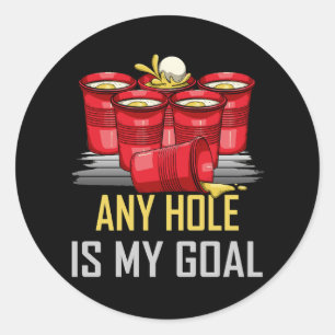 Elke hal is mijn doel van het schoolcollege ronde sticker