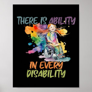 Elke handicap heeft speciale behoeften poster